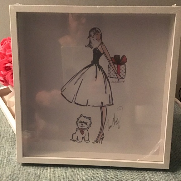 Chic Brighton Fashion Illustration with Dog.Still has plastic wrap on it.New - Picture 1 of 7